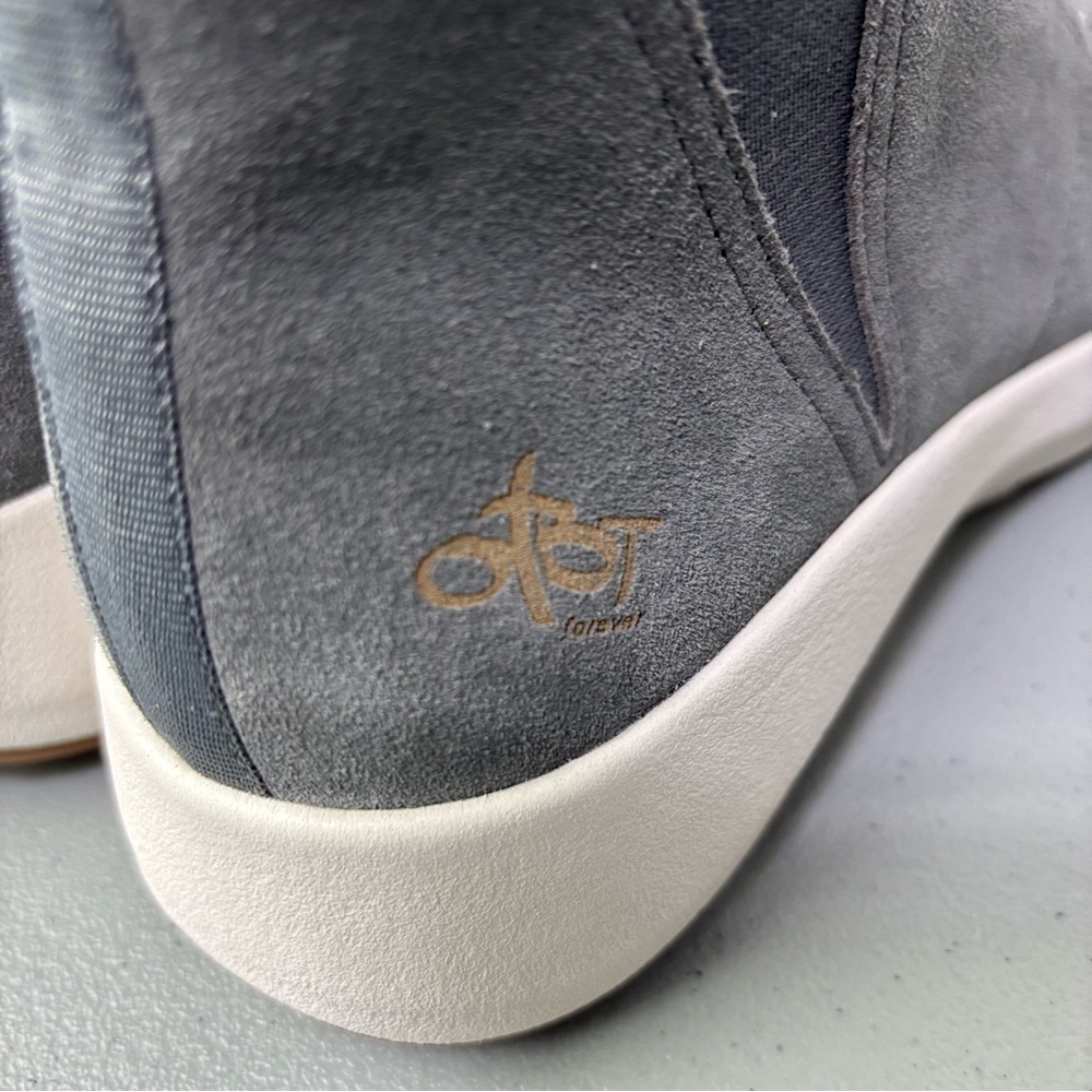 OTBT Sneaker Bootie Women's Gray Zip Closure Bethel 9M Suede Neutral - Picture 7 of 12
